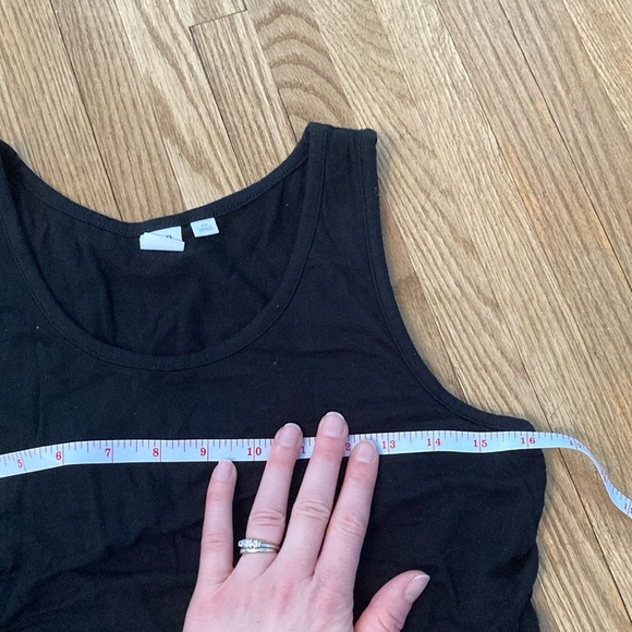 GAP Maternity Nursing Black Scoop Neck Sleeveless Midi Dress - Picture 4 of 8